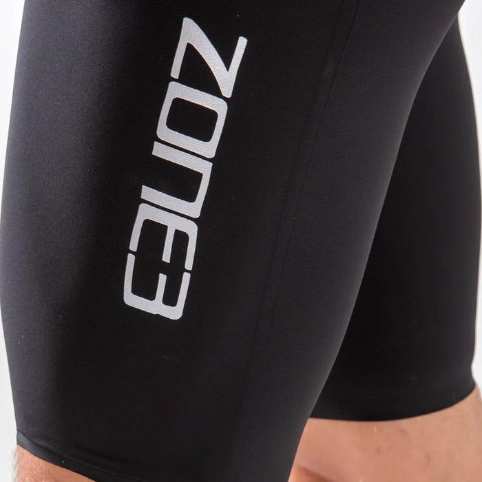 2024 Zone3 Mnner Streamline Rckenreiverschluss rmellos Shorty Swimskin SS18MSTL101 - Black / Red